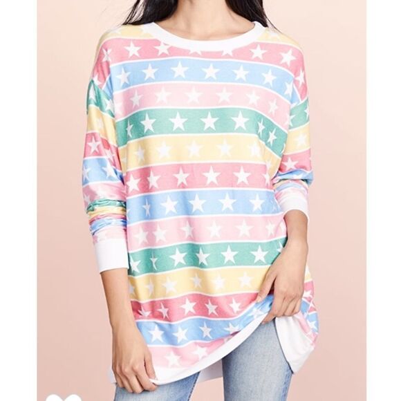 NWT Wildfox Stellar Stripe Roadtrip Sweatshirt - Picture 5 of 10